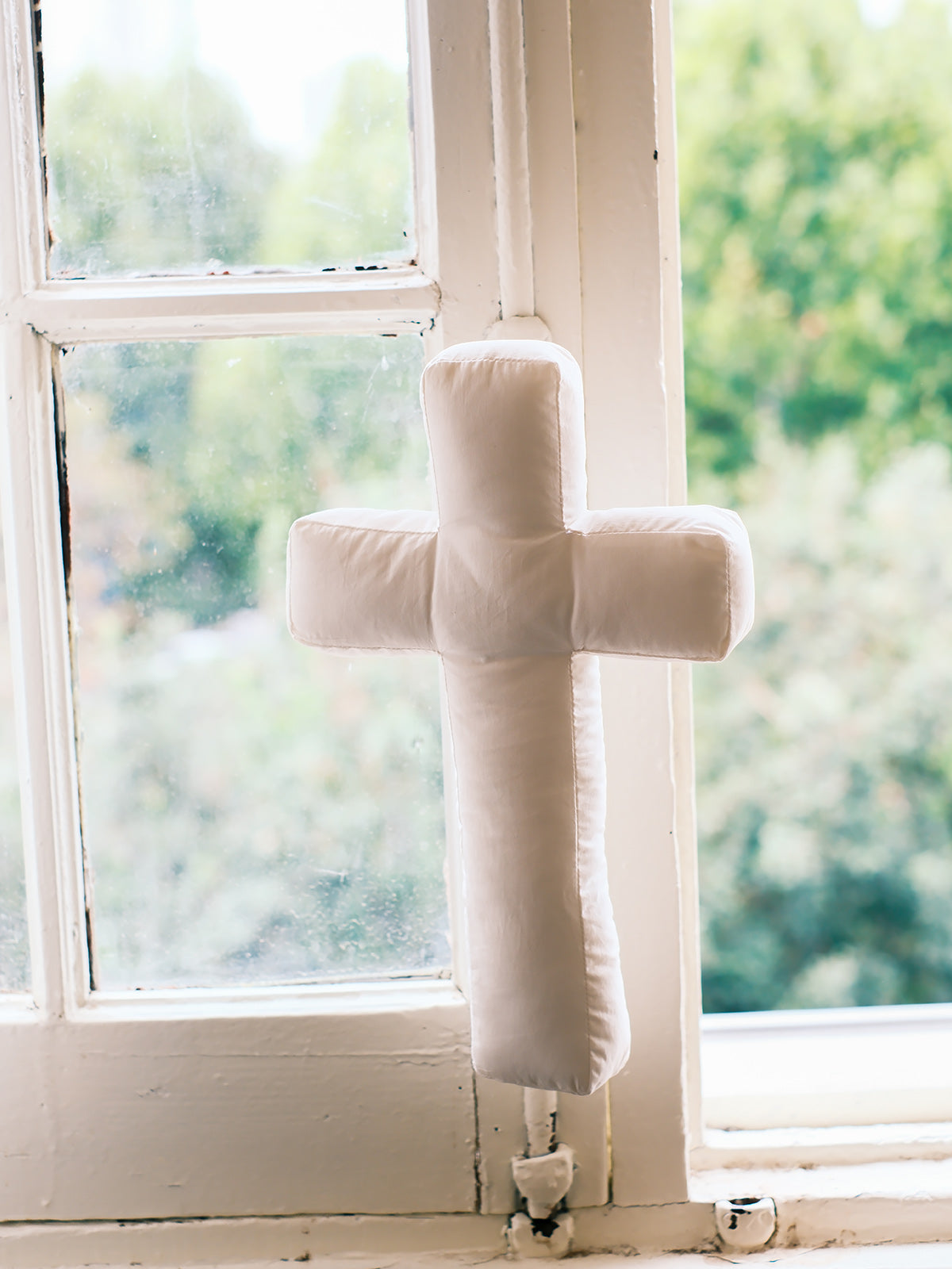 "Soft Love" Plush Cross Decor | Handmade Fabric Cross with Meaningful Colors