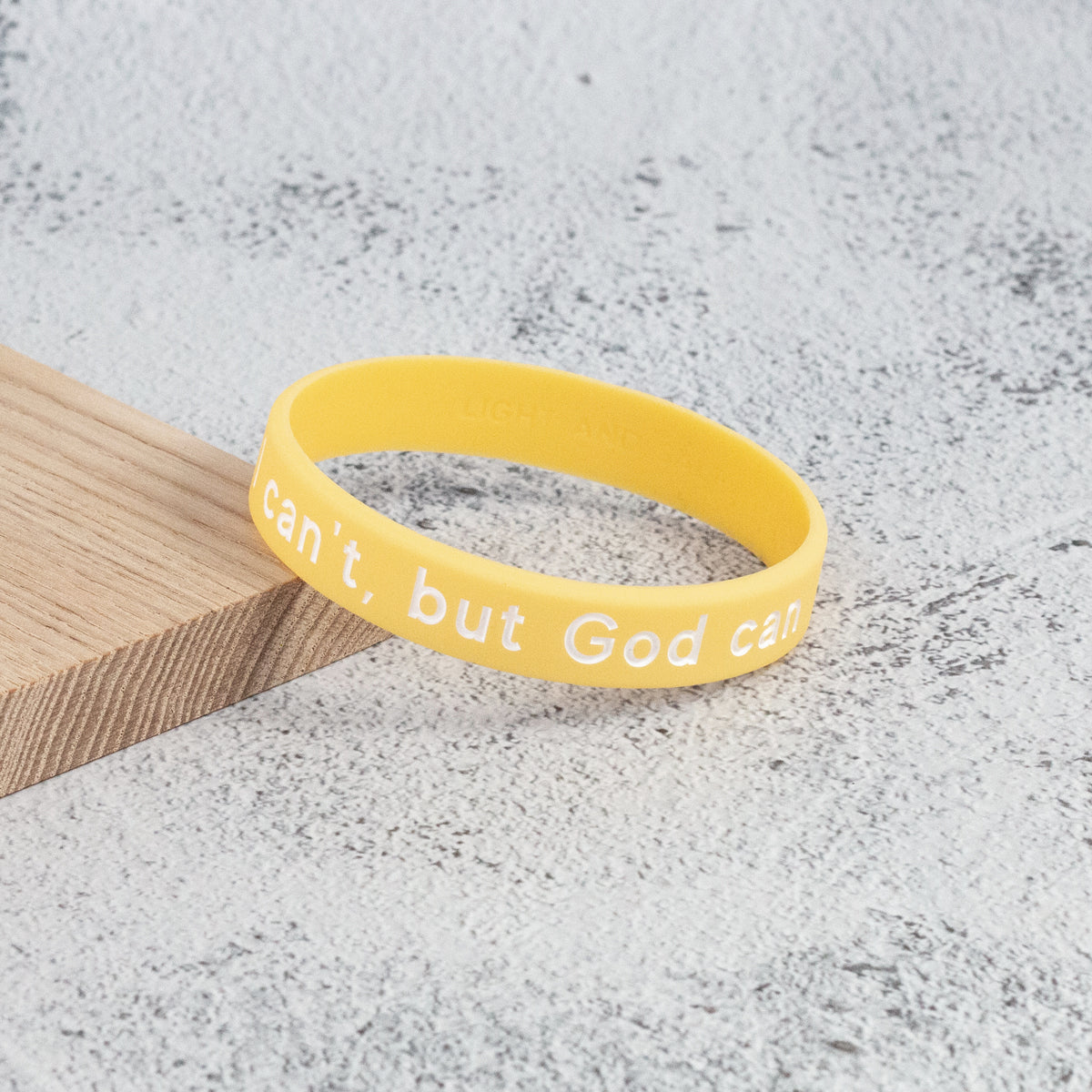 Eco-Friendly Silicone Creative Letter Blessing Wristband